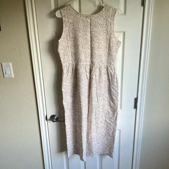 Orvis Printed Linen / Cotton Tank Dress S - Picture 5 of 6
